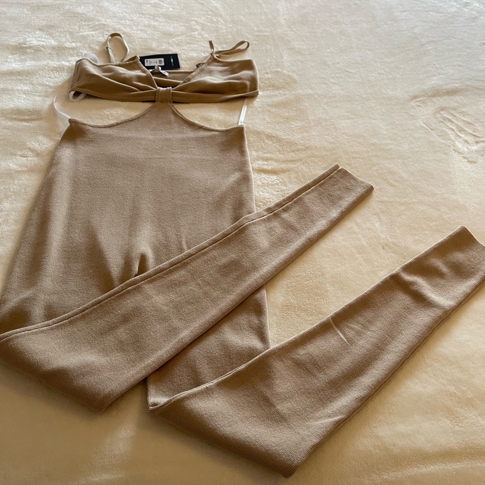 “Stay Cute Bestie” jumpsuit from Fashion Nova size L